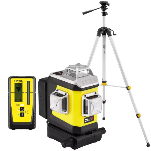 Laser 3-płaszczyznowy krzyżowy czerwony z funkcją precyzyjnego ustawiania kierunku wiązki Nivel System CLx3R + statyw SJJM1EX + odbiornik RD800 Laser 3-płaszczyznowy krzyżowy czerwony z funkcją precyzyjnego ustawiania kierunku wiązki Nivel System CLx3R + statyw SJJM1EX + odbiornik RD800